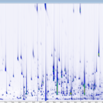 Chromatogramme 2D obtenu par analyse HS-SPME-GC×GC-QTOF pour un échantillon de vin