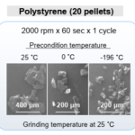 Polystyrene grinding